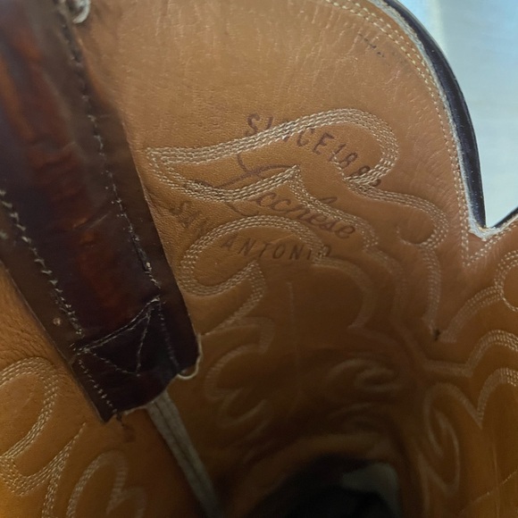 Lucchese San Antonio Goat Cowboy Western Boots, 11 D - Picture 12 of 12